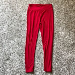 Lularoe red leggings. Worn one time.
